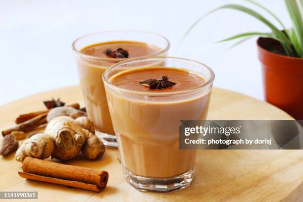 masala chai tea - tea leaf stock pictures, royalty-free photos & images