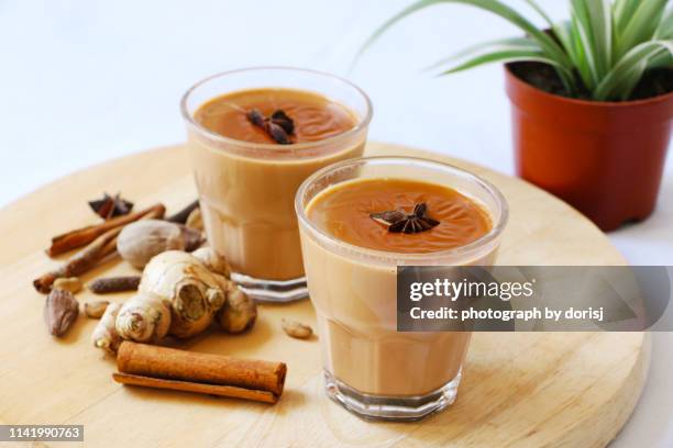 masala chai tea - anijs stockfoto's en -beelden