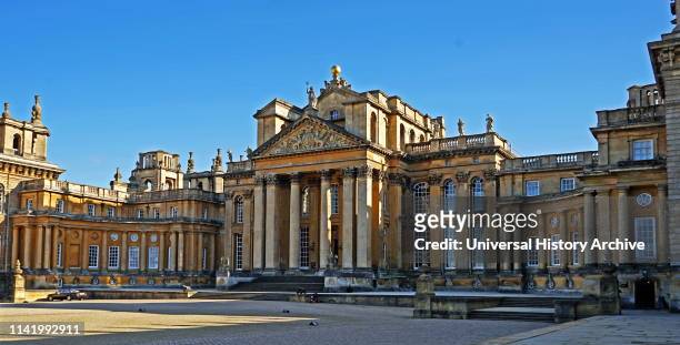 Blenheim Palace, Oxfordshire, England, is the principal residence of the Dukes of Marlborough, and the only non-royal, non-episcopal country house in...