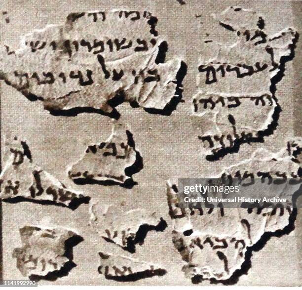 The Dead Sea Scrolls were discovered in a series of twelve caves around the site known as Wadi Qumran near the Dead Sea in the West Bank between 1946...