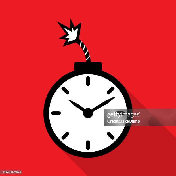 illustrations, cliparts, dessins animés et icônes de bombe à retardement icône silhouette 2 - course contre la montre illustrations