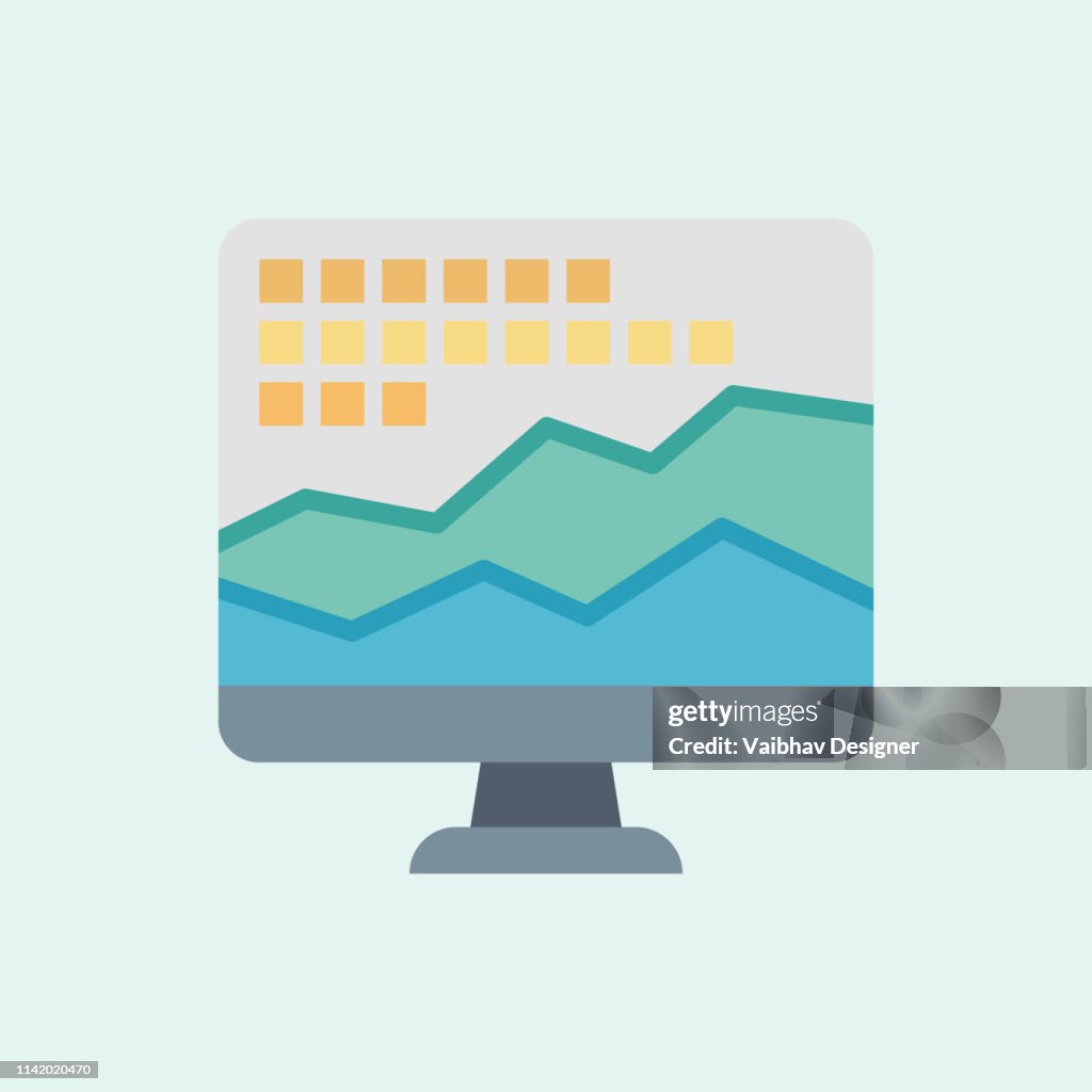 Monitoring System Graphics System Monitoring Analytics Graph And Seo Business Illustration High ...