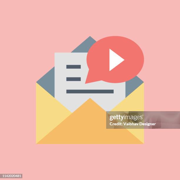 video marketing, video tutorials concept - illustration - tablet streaming video stock illustrations