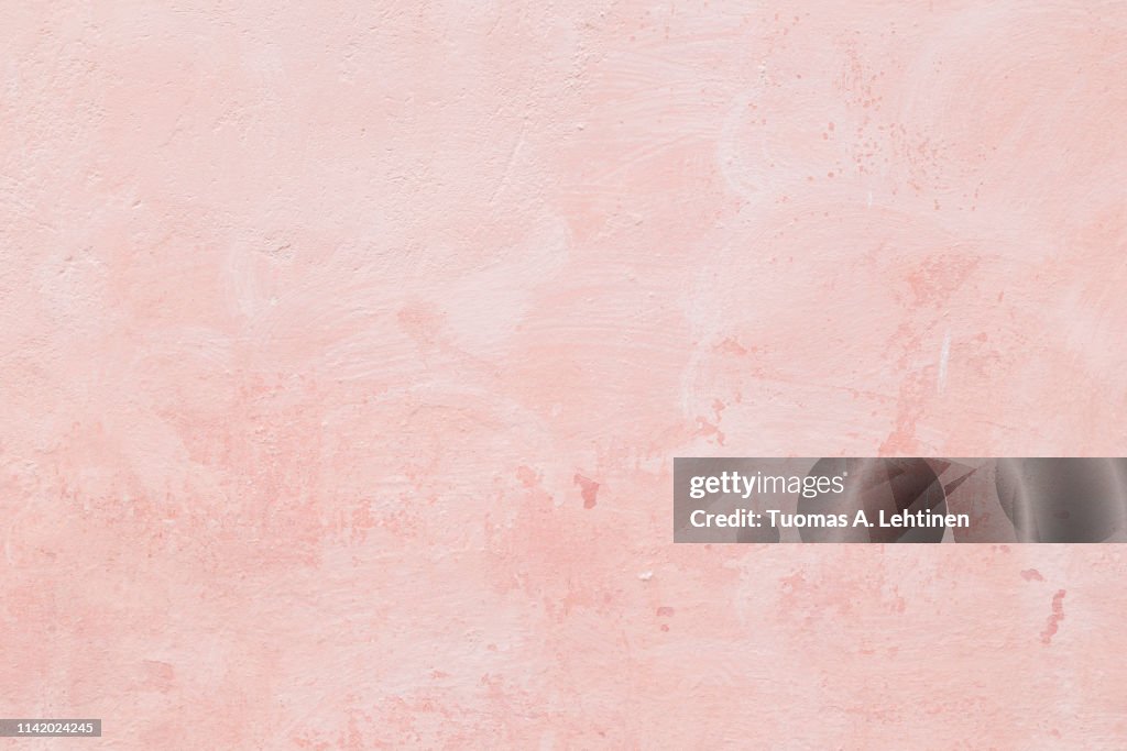 Closeup of a pink concrete wall