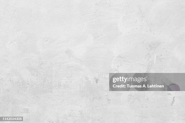 closeup of a white concrete wall - wall background ストックフォトと画像