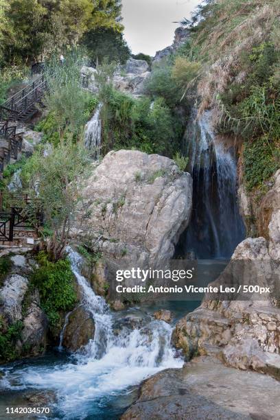 fuentes de algar - algar waterfall spain stock pictures, royalty-free photos & images