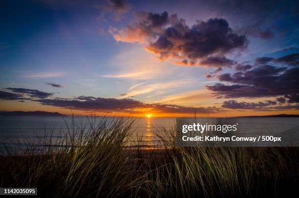 sky alive at banna strand, kerry - verwaltungsbezirk county kerry stock-fotos und bilder