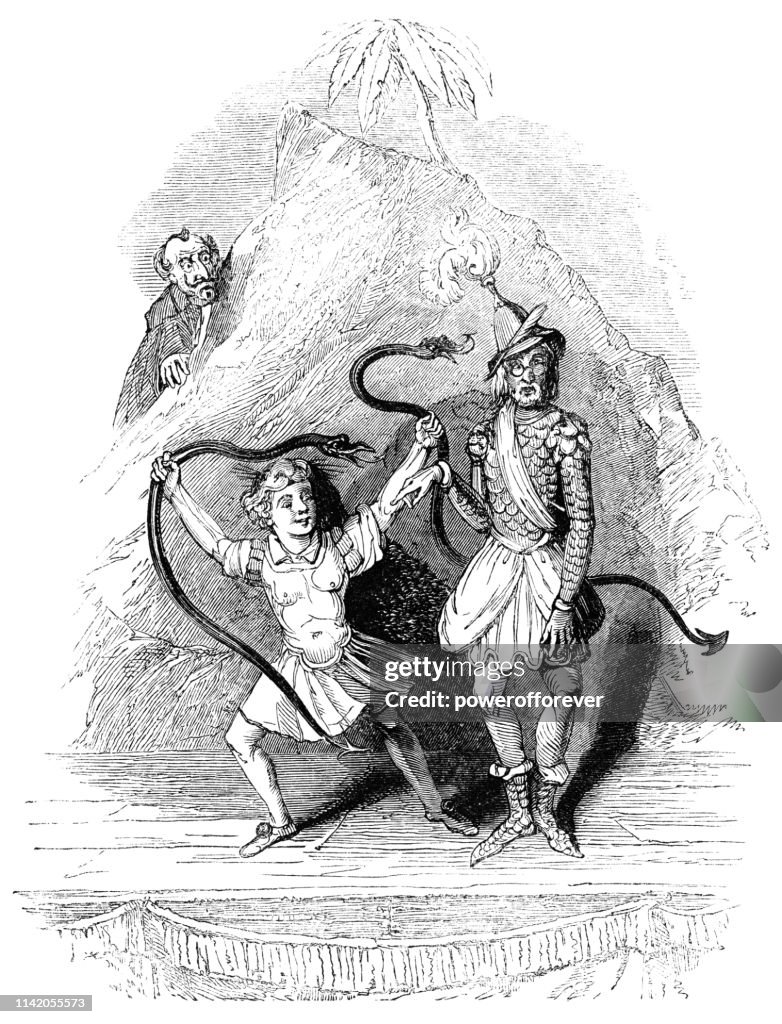 Moth Portraying Hercules Strangling the Snakes - Works of William Shakespeare