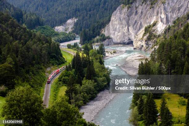 reihnschlucht - graubunden canton stock pictures, royalty-free photos & images