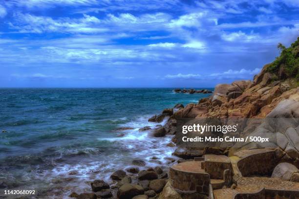 seascape koh tao i thailand - mario calma stockfoto's en -beelden