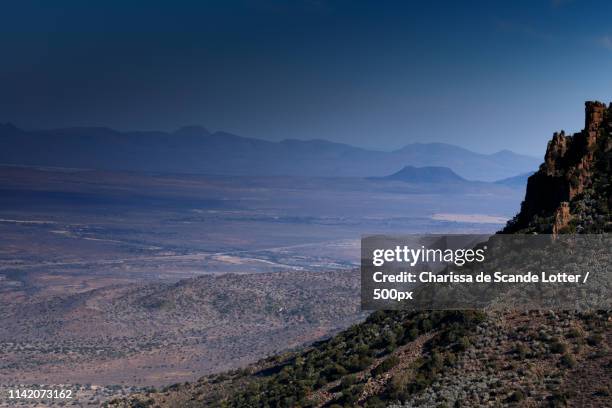 high mountain view - graaff-reinet landscape - graaff reinet stock pictures, royalty-free photos & images