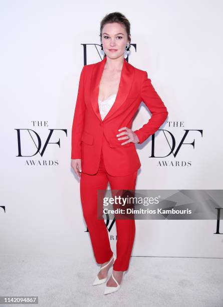 Julia Stiles attends 10th Annual DVF Awards at Brooklyn Museum on April 11, 2019 in New York City.