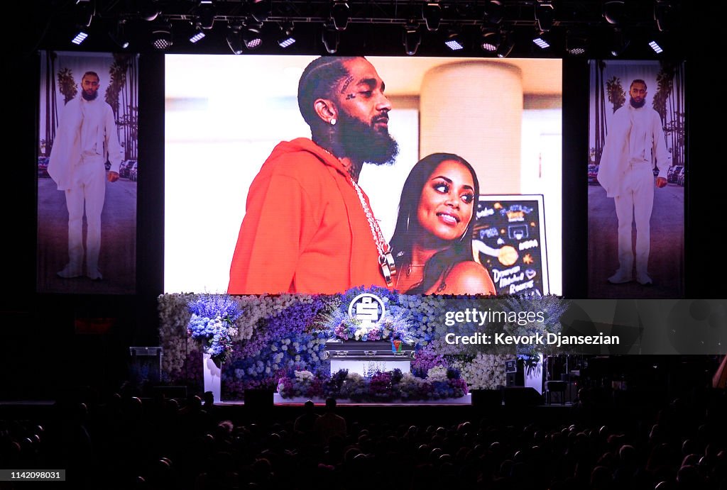 Nipsey Hussle's Celebration Of Life - Inside