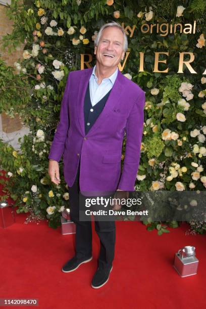 Charles Delevingne attends the Premiere Screening for the new season of Sky Original "Riviera" at The Saatchi Gallery on May 7, 2019 in London,...