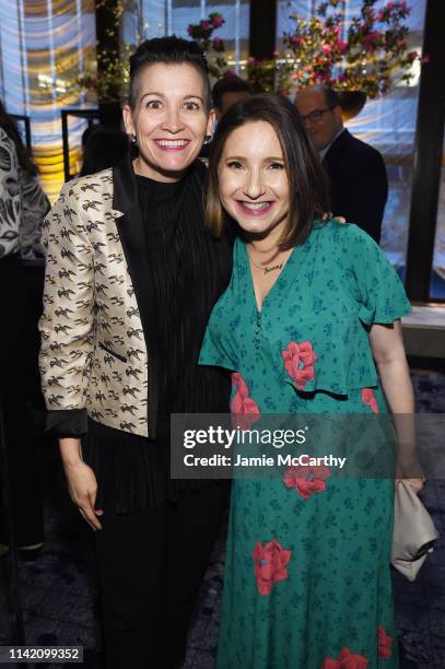 Amy Emmerich and Jamie Shupak Stelter attend The Hollywood Reporter's 9th Annual Most Powerful People In Mediaat The Pool on April 11, 2019 in New...