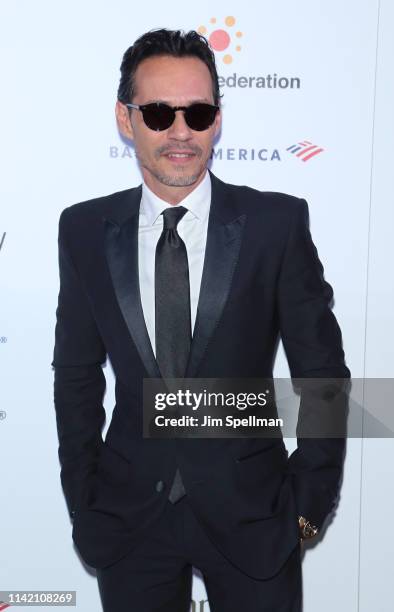 Singer Marc Anthony attends the Hispanic Federation Spring Gala at American Museum of Natural History on April 11, 2019 in New York City.