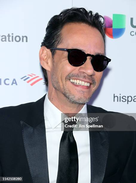 Singer Marc Anthony attends the Hispanic Federation Spring Gala at American Museum of Natural History on April 11, 2019 in New York City.