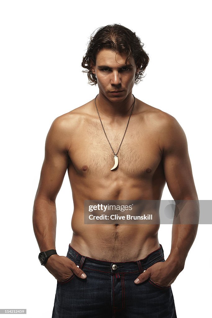 Tennis player Rafael Nadal poses for a portrait shoot in Majorca on ...
