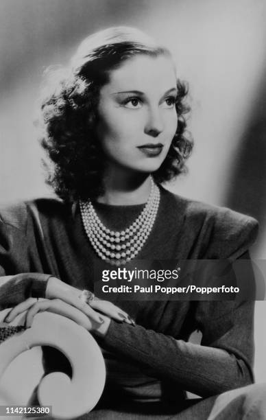 Valerie Hobson , Irish-born actress, circa 1940. Two of Hobson's most memorable roles were as the adult Estella in David Lean's adaptation of Great...