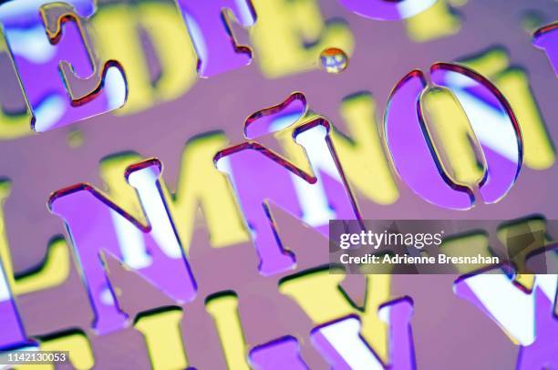 alphabet stencils - stencil font stock pictures, royalty-free photos & images