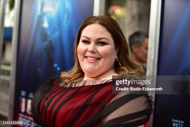 Chrissy Metz attends the premiere of 20th Century Fox's "Breakthrough" at Westwood Regency Theater on April 11, 2019 in Los Angeles, California.
