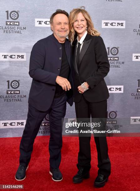 Meg Ryan and Billy Crystal attend the 2019 TCM Classic Film Festival Opening Night Gala and 30th Anniversary Screening of 'When Harry Met Sally' at...