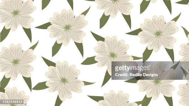 floral flower pattern background - pepino stock illustrations