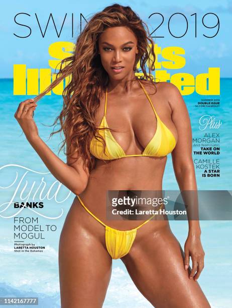 Swimsuit Issue 2019: Model Tyra Banks poses for the 2019 Sports Illustrated swimsuit issue on February 19, 2019 in Exuma, Bahamas. COVER IMAGE....