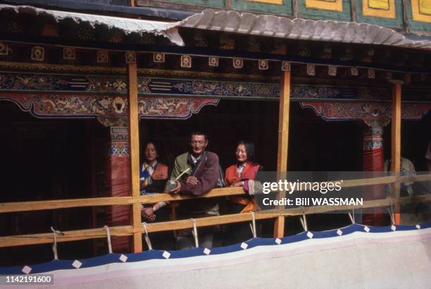 Le palais du Potala à Lhassa, en 1986, au Tibet, Chine.