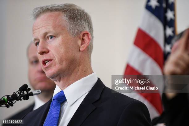 Douglas County district attorney George Brauchler speaks to the media regarding the shooting at STEM School Highlands Ranch during a press conference...