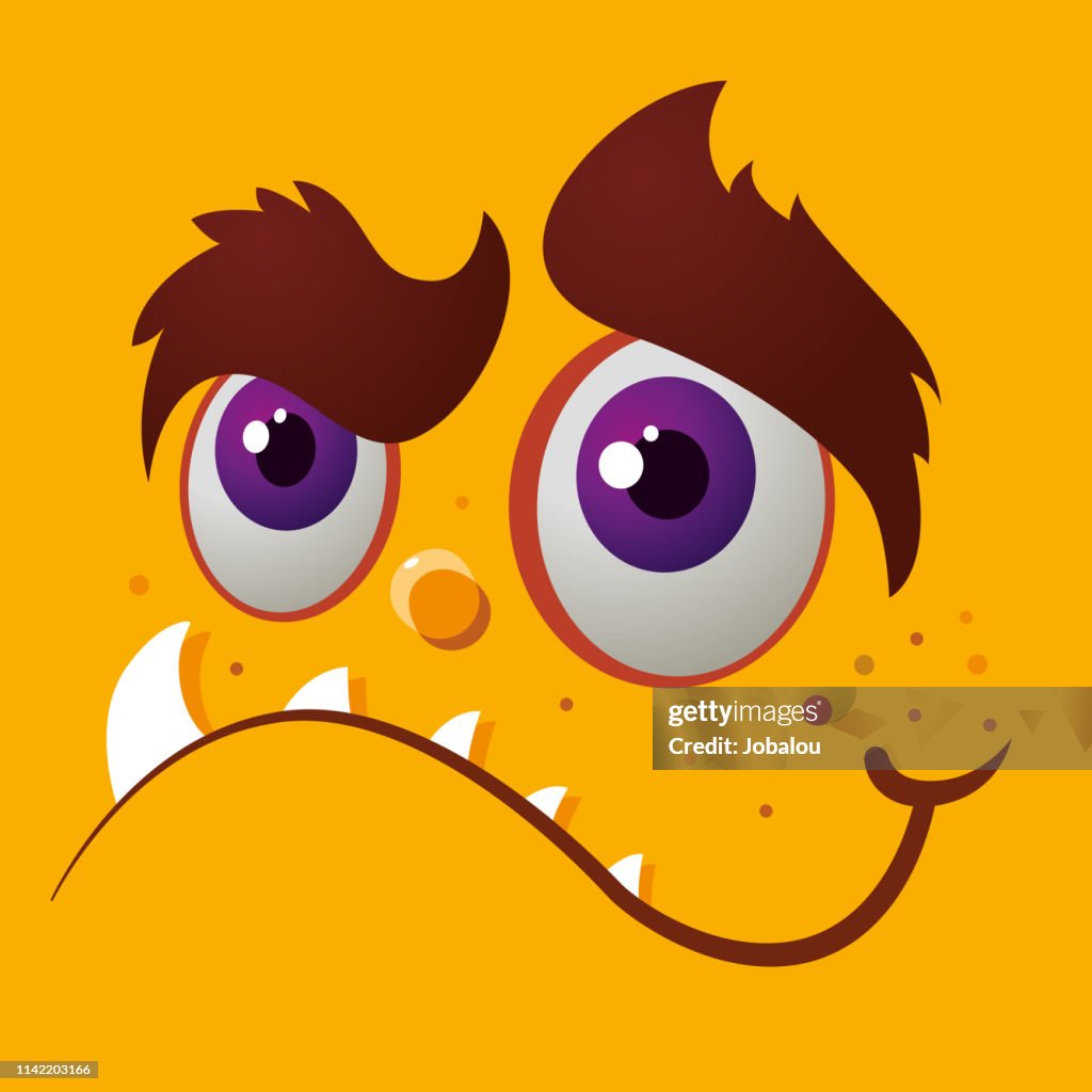 Monster Happy Face Cartoon High-Res Vector Graphic - Getty Images Monster Happy Face Cartoon High-Res Vector Graphic - Getty Images