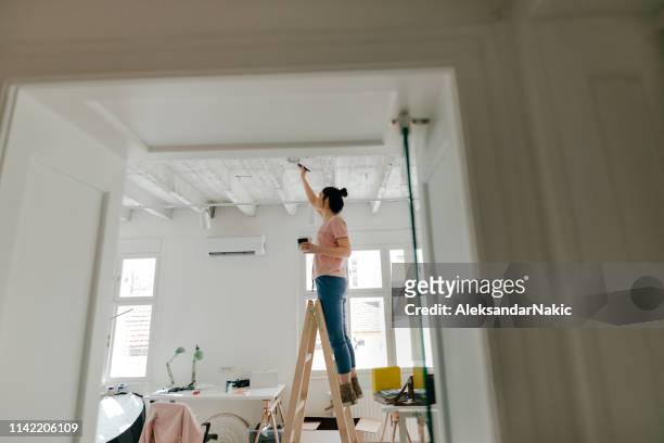 do it yourself - painted ceiling stock pictures, royalty-free photos & images