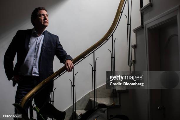 Amir Makansi, chief executive officer and partner at Anglo Americana Consultoria de Imoveis SA, stands for a photograph at the company's office in...