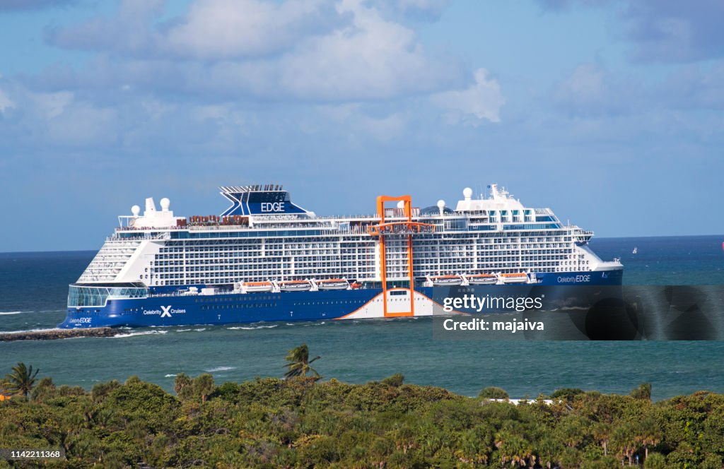 Celebrity Edge departing from Fort Lauderdale