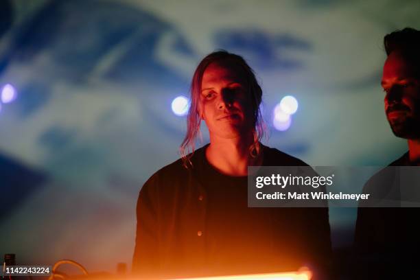 Tyrone Lindqvist performs at the 2019 Coachella Valley Music and Arts Festival HP and RÜFÜS DU SOL on April 11, 2019 in Indio, California.
