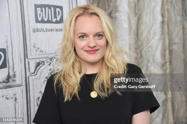 Actress Elisabeth Moss visits the Build Series to discuss the film 'Her Smell' at Build Studio on April 12, 2019 in New York City.