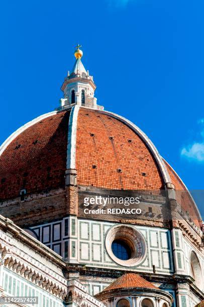 The cathedral. The dome of Brunelleschi. Piazza del Duomo. UNESCO World Heritage Site. Firenze. Tuscany. Italy.