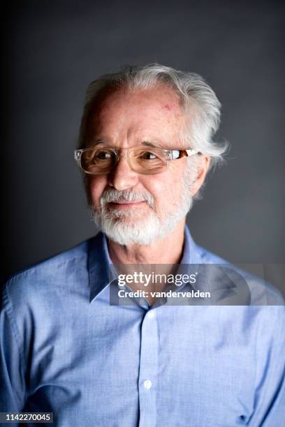 portrait of a 70-year-old man - 70 year male stock pictures, royalty-free photos & images