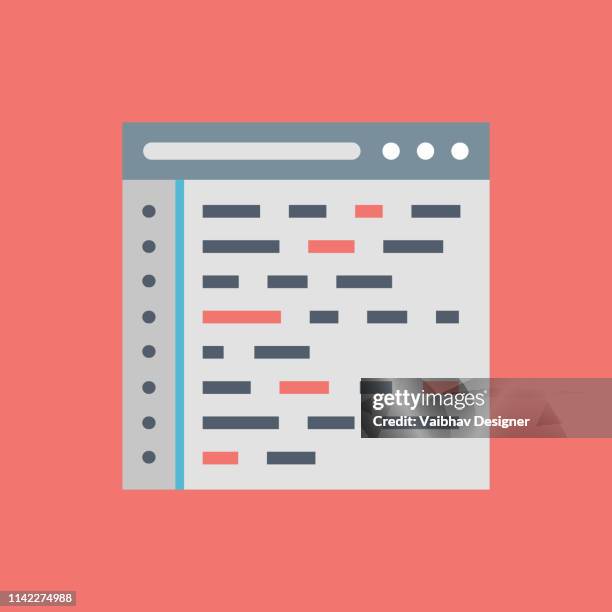 coding, web optimization - illustration - big data white background stock illustrations