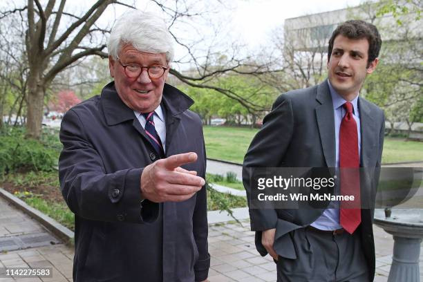 Greg Craig , former White House counsel under former U.S. President Barack Obama, leaves the U.S. District Court following his arraignment April 12,...