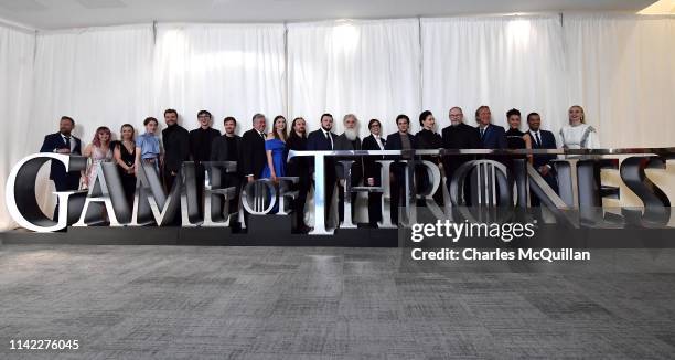 Actors Richard Dormer, Maisie Williams, Kerry Ingram, Gemma Whelan, Pilou Asbæk, Isaac Hempstead Wright, Joe Dempsie, Conleth Hill, Hannah Murray,...