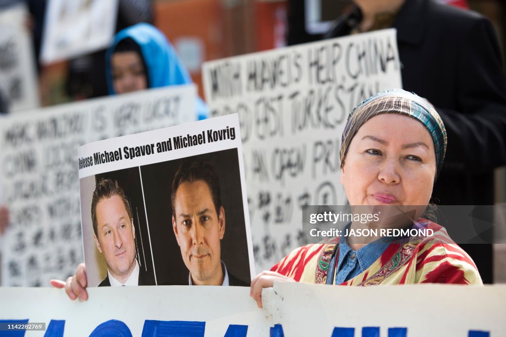 CANADA-CHINA-COURT-PROTEST