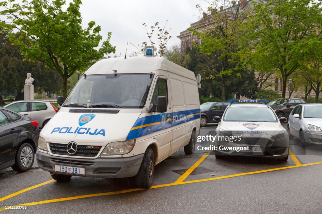 Croatian police vehicles