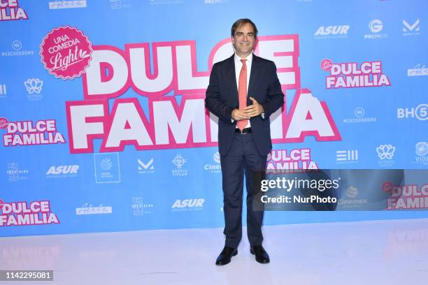 Luciano Cruz-Coke poses for photos during the red carpet of 'Dulce Familia film premiere at Cinepolis Antara on May 7, 2019 in Mexico City, Mexico