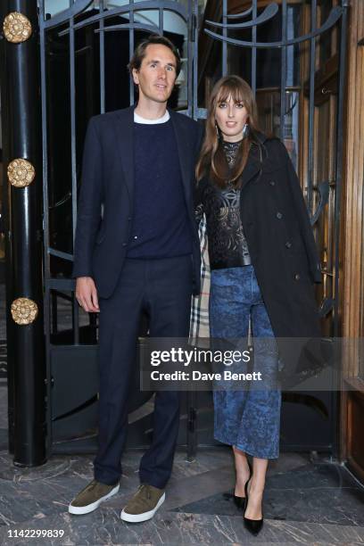 Otis Ferry and Lady Alice Manners attend the Burlington Arcade 200th anniversary dinner at Burlington Arcade on May 8, 2019 in London, England.