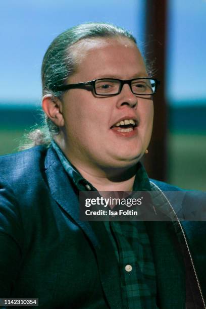 Irish singer Angelo Kelly during the tv show "Stefanie Hertel - Die grosse Show zum Muttertag" on May 8, 2019 in Altenberg, Germany.