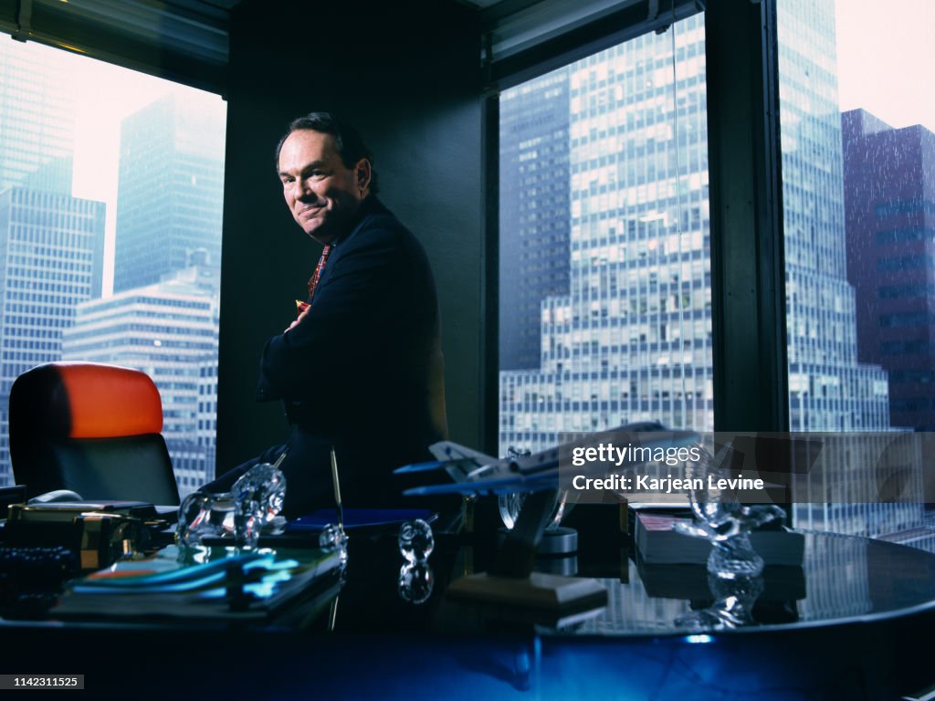 Mickey Schulhof In His Office