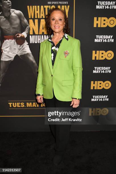 Lonnie Ali attends the Los Angeles Premiere of "What's My Name | Muhammad Ali" from HBO on May 08, 2019 in Los Angeles, California.