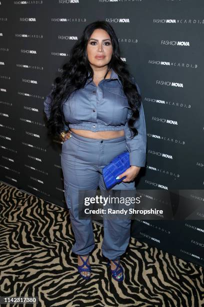 Mercedes Javid arrives as Fashion Nova Presents: Party With Cardi at Hollywood Palladium on May 8, 2019 in Los Angeles, California.