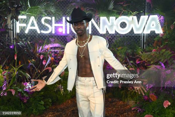 Lil Nas X is seen as Fashion Nova Presents: Party With Cardi at Hollywood Palladium on May 8, 2019 in Los Angeles, California.